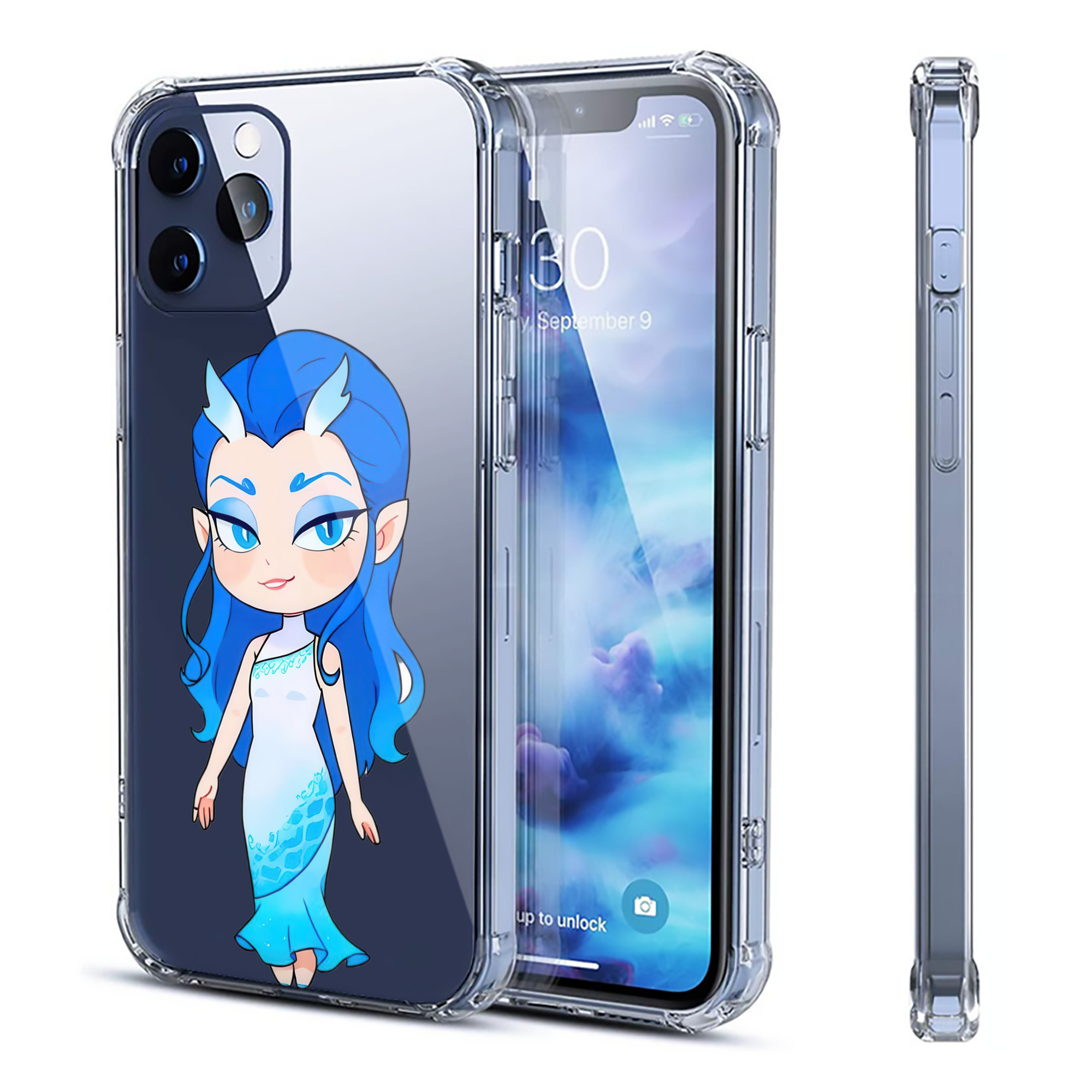 （画像用） Ne Zha 2 ナタ 魔童の大暴れ 【iPhone 12シリーズ対応】透明スマホケース（クリアソフトケース）